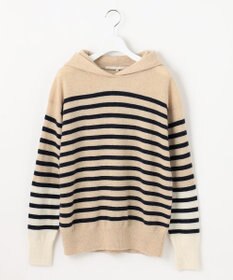 自由区 【洗える】ピュアカシミヤミルド フーディーニット