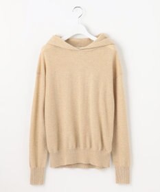 自由区 【洗える】ピュアカシミヤミルド フーディーニット