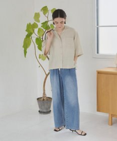 WEGO 【ANGIE VINTAGE】接触冷感開襟シャツ