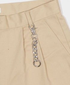 WEGO キーチャーム付きチノカーブパンツ