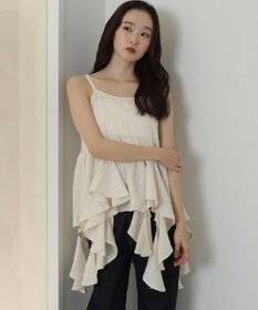WEGO イレヘムフリルキャミワンピース