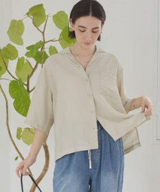 WEGO 【ANGIE VINTAGE】接触冷感開襟シャツ