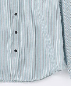 JOSEPH ABBOUD 【オーガニックコットン】JOE COTTON シャンブレーサテンストライプ シャツ