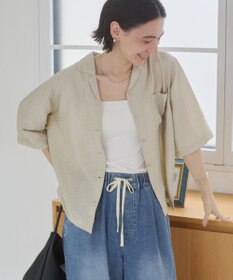 WEGO 【ANGIE VINTAGE】接触冷感開襟シャツ