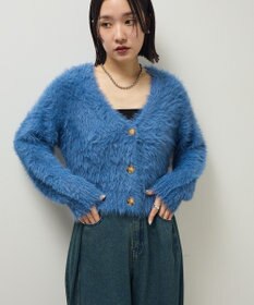 Green Parks ・Ｐｅｔｉｔ　Ｆｌｅｕｒ　シャギーニットカーディガン