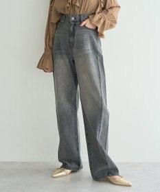 YECCA VECCA ルーズストレートデニムパンツ