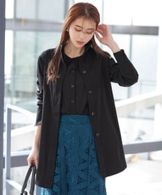 Tiaclasse 【洗える】スタンドカラープリーツコート