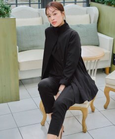 Tiaclasse 【洗える】スタンドカラープリーツコート