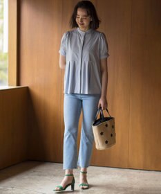 組曲 プレーティング天竺5分袖 カットソー