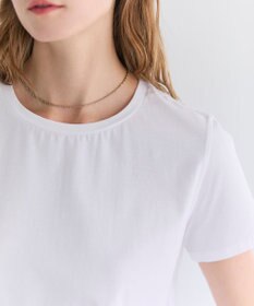 BEIGE， BROIS / コットンストレッチシャツテールTシャツ