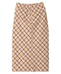 earth music&ecology チェック柄ナロースカート