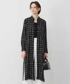 ICB L 【30th ANNIVERSARY】 ウィンドウペンプリント シャツワンピース