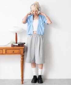 WEGO コンパクトギャザーシャツ