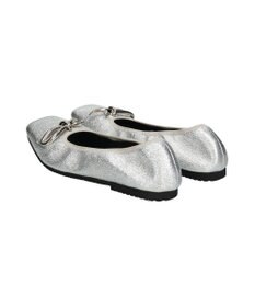 Bridget Birkin 【PARADIS COULEUR】スクエアトウメタルリボンバレエシューズ