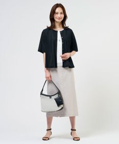J.PRESS LADIES S シアードライトリコット フレアタック カットソー