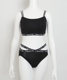 WEGO 【ブラトップ＆ショーツセット】Liliane　Ciel　ロゴテープ