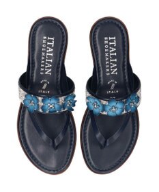 INTER-CHAUSSURES 【ITALIAN SHOEMAKERS】ビジューベルトフラワートングサンダル