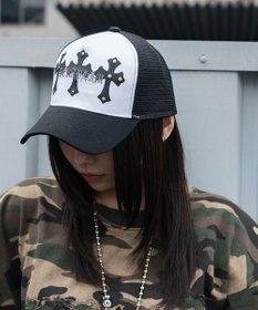 WEGO クロススタッズメッシュキャップ