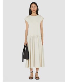 JOSEPH 【洗える】ポプリンジャージー　キャップスリーブドレス