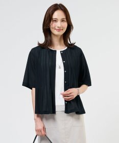 J.PRESS LADIES S シアードライトリコット フレアタック カットソー