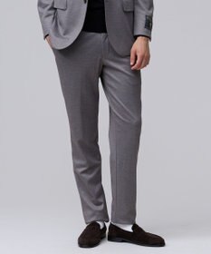 J.PRESS MEN 3シーズン対応【セットアップ対応 / ストレッチ / 洗える / 防シワ】SOFAニット マルチシーズンジャージー パンツ ブラウン系