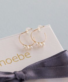 Phoebe 【K10】フルールパールフープピアス