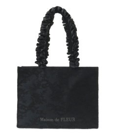 Maison de FLEUR レースフリルハンドルスクエアトートMバッグ