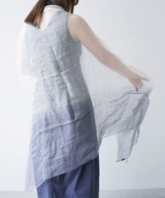 muto Ramie300 バーティカルグラデーション リネンストール