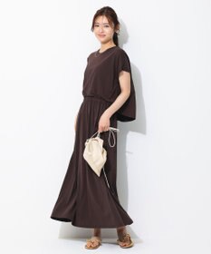 UNFILO スタイルアップ ジャージーワンピース