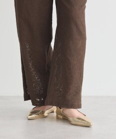 earth music&ecology レースイージーパンツ