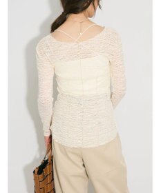 Green Parks カットワークデザインレーストップス