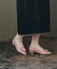 BONTRE 【PRECIEUX JOUET/プレシュウジュエ】ポインテッドリボンパンプス