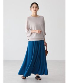 AMERICAN HOLIC 接触冷感トライアングルスリーブニットプルオーバー