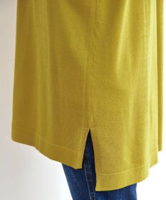 Tiaclasse 【洗える】キーネックニットチュニック