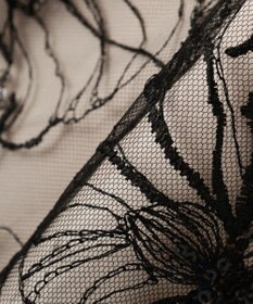 YECCA VECCA 【2点SET】フラワー柄スパンコール刺繍ドレス