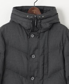 JOSEPH ABBOUD MOUNTAIN 【ECOファー/9ポケット/ホワイトグース/ユニセックス】ウールライクアウトドア ダウンコート