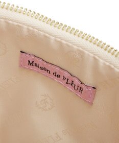 Maison de FLEUR ツイードキューブショルダーバッグ