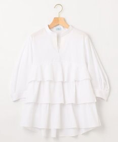 組曲 コンパクトシャーティングティアード ブラウス