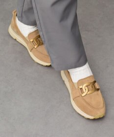 INTER-CHAUSSURES 【BUSSOLA】メタル飾りローファースニーカー