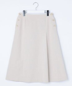 J.PRESS LADIES 【洗える】リネンツイル Aライン スカート