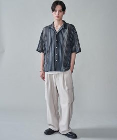 WEGO ストライプメッシュBIGシャツ（SS）