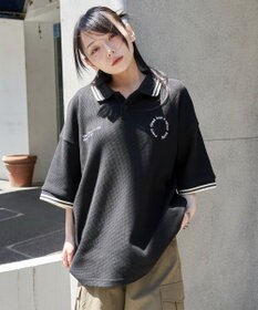 WEGO 【ユニセックス着用ITEM/MLサイズ展開】ワッフルラインポロ