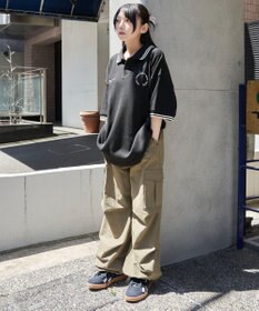 WEGO 【ユニセックス着用ITEM/MLサイズ展開】ワッフルラインポロ