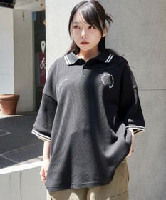 WEGO 【ユニセックス着用ITEM/MLサイズ展開】ワッフルラインポロ