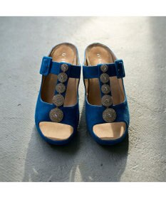 MODE ET JACOMO <D'ICI>ビジューモチーフTストラップサンダル