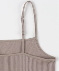 Wing インナー オーガニックコットン100％(身生地) ブラがひびきにくい 【綿の贅沢 オーガニック リブタイプ】 キャミソール EL1061 ウイング／ワコール