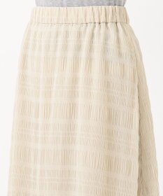 J.PRESS LADIES 【洗える】シャーリングシャドーボーダー スカート