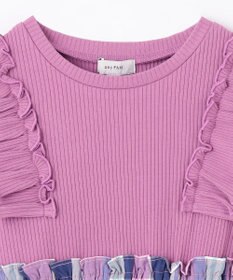 ANY KIDS チェック ドッキング ワンピース