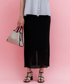 組曲 【WEB限定】レーシーニット スカート