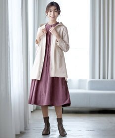 Tiaclasse 【洗える】ミドル丈マウンテンコート